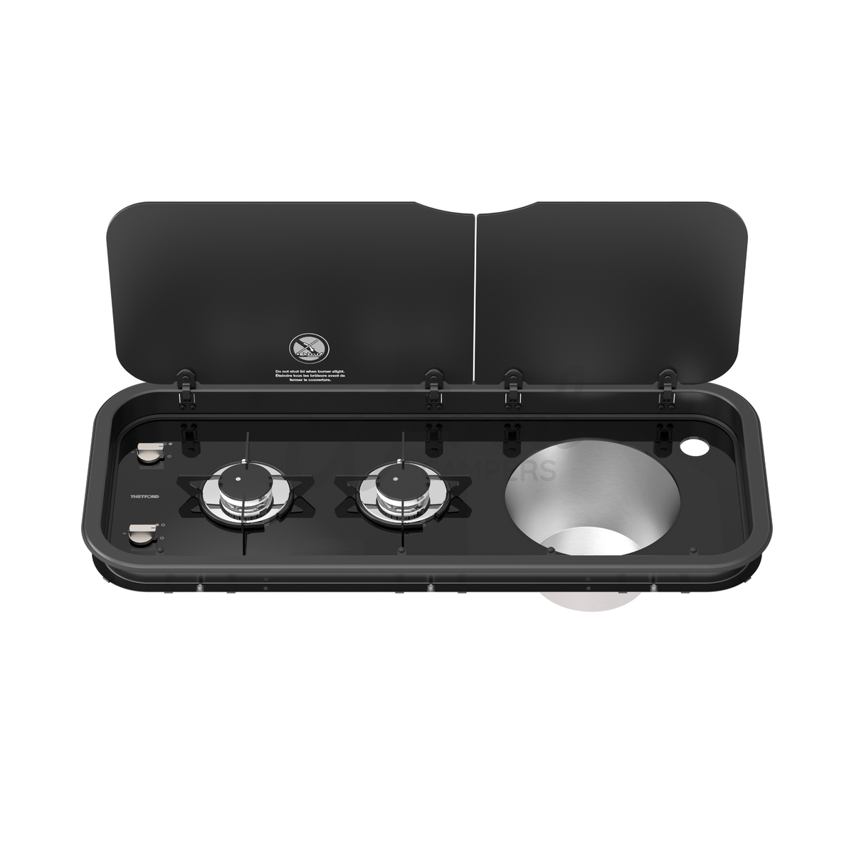 Thetford Topline Series 111 Double Gas Hob & Right Hand Camper Van Sink - Wired Campers Limited