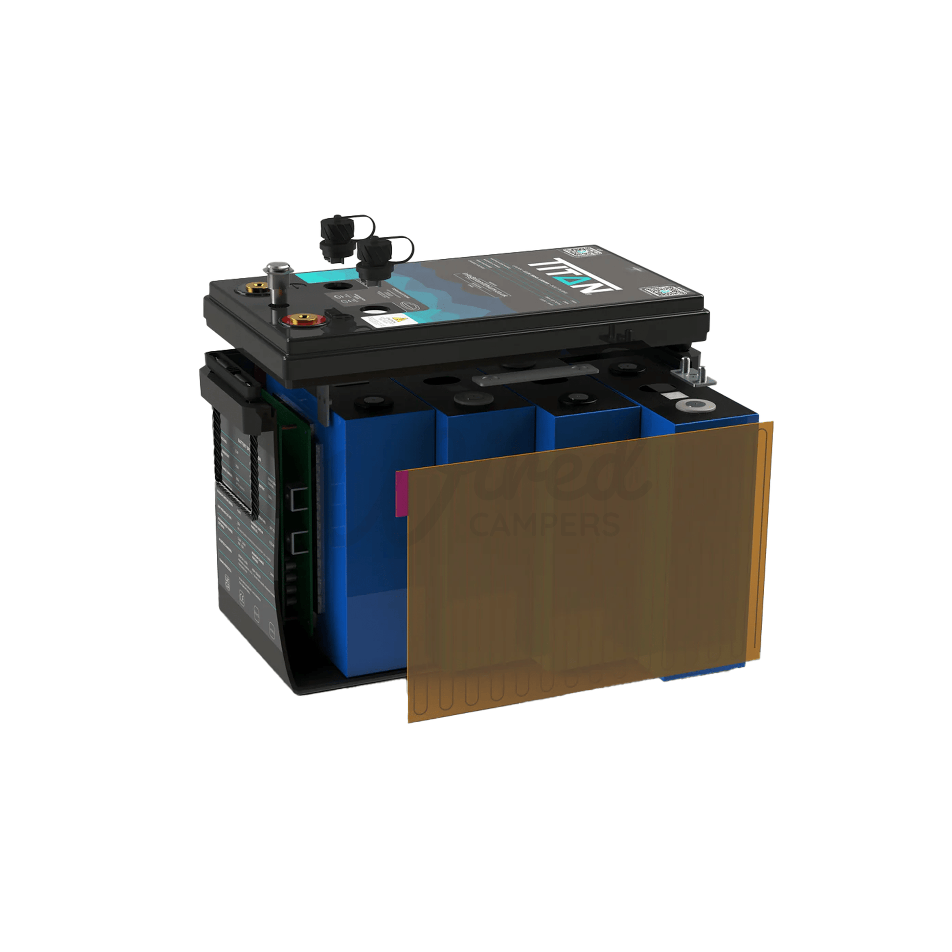 TITAN 12V 280AH (3584WH) Heated Lithium LiFePO4 Leisure Battery W/Bluetooth - Wired Campers Limited