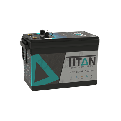 TITAN 12V 280AH (3584WH) Heated Lithium LiFePO4 Leisure Battery W/Bluetooth - Wired Campers Limited