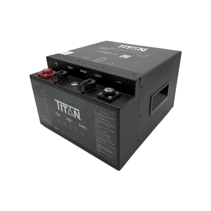 TITAN Underseat 12V 230Ah Heated Lithium LiFePO4 Leisure Battery With Bluetooth - Wired Campers Limited
