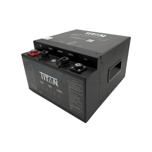 TITAN Underseat 12V 230Ah Heated Lithium LiFePO4 Leisure Battery With Bluetooth - Wired Campers Limited
