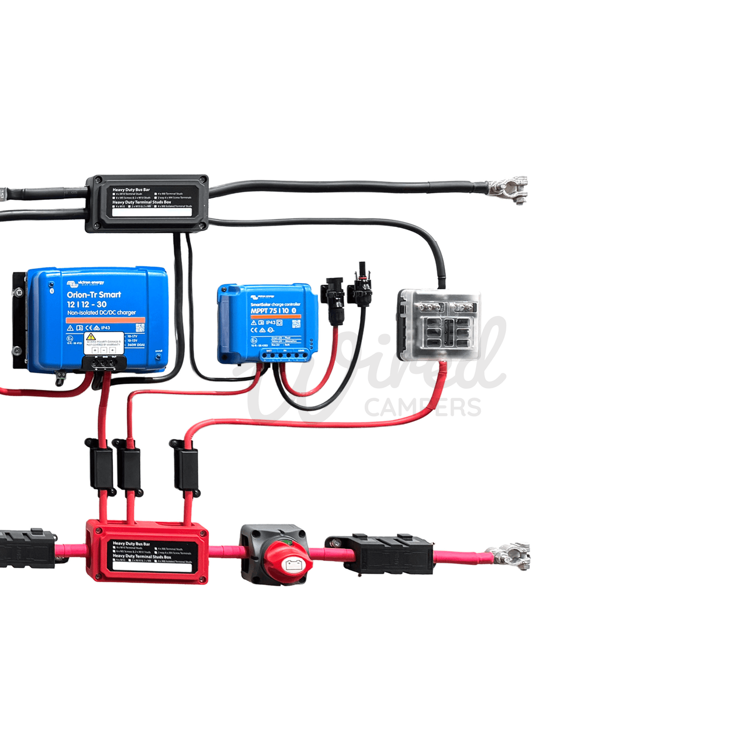 Victron Energy 1600VA Mains Off Grid Kit With 30A Orion & 75/10 SmartSolar - Multiplus 12/1600/70 - Wired Campers Limited