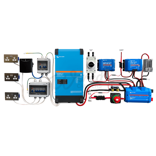 Victron Energy 3000VA Off Grid Mains Kit With Orion & SmartSolar - Multiplus - II 12/3000/120 - Wired Campers Limited