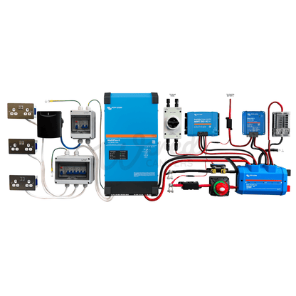 Victron Energy 3000VA Off Grid Mains Kit With Orion XS & SmartSolar - Multiplus - II 12/3000/120 - Wired Campers Limited