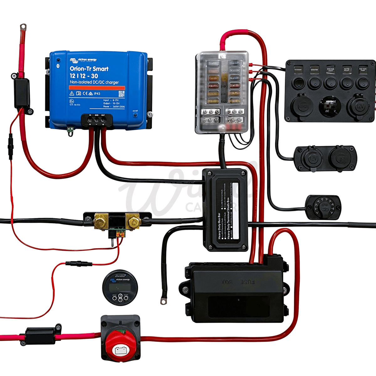 Current Direction Vans Victron Energy 30A DC/DC 12V Off Grid Camper Van Kit