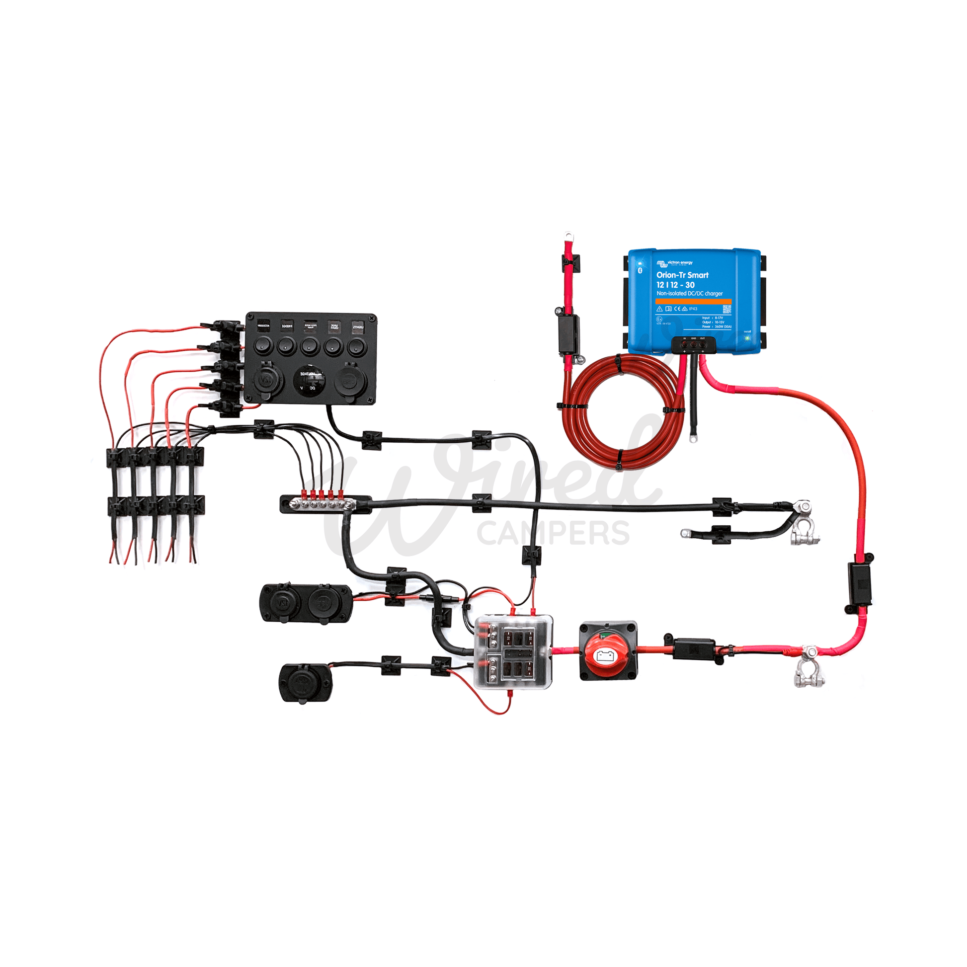 Victron Energy 30A Orion DC/DC & 12V Accessory Camper Van Kit - Wired Campers Limited