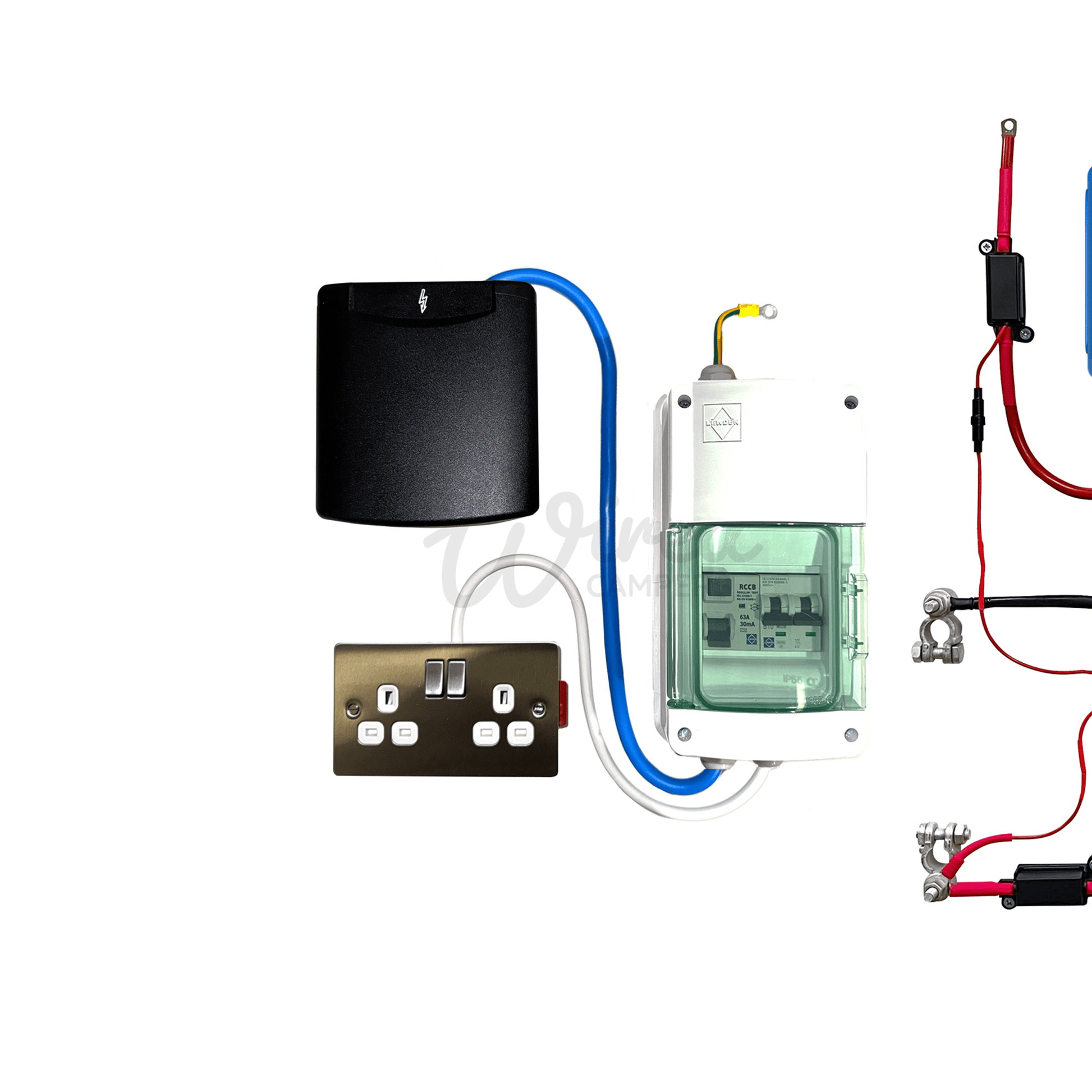 Victron Energy Orion XS 50A DC/DC & Pre - Wired 240V Mains Camper Van Kit - Wired Campers Limited