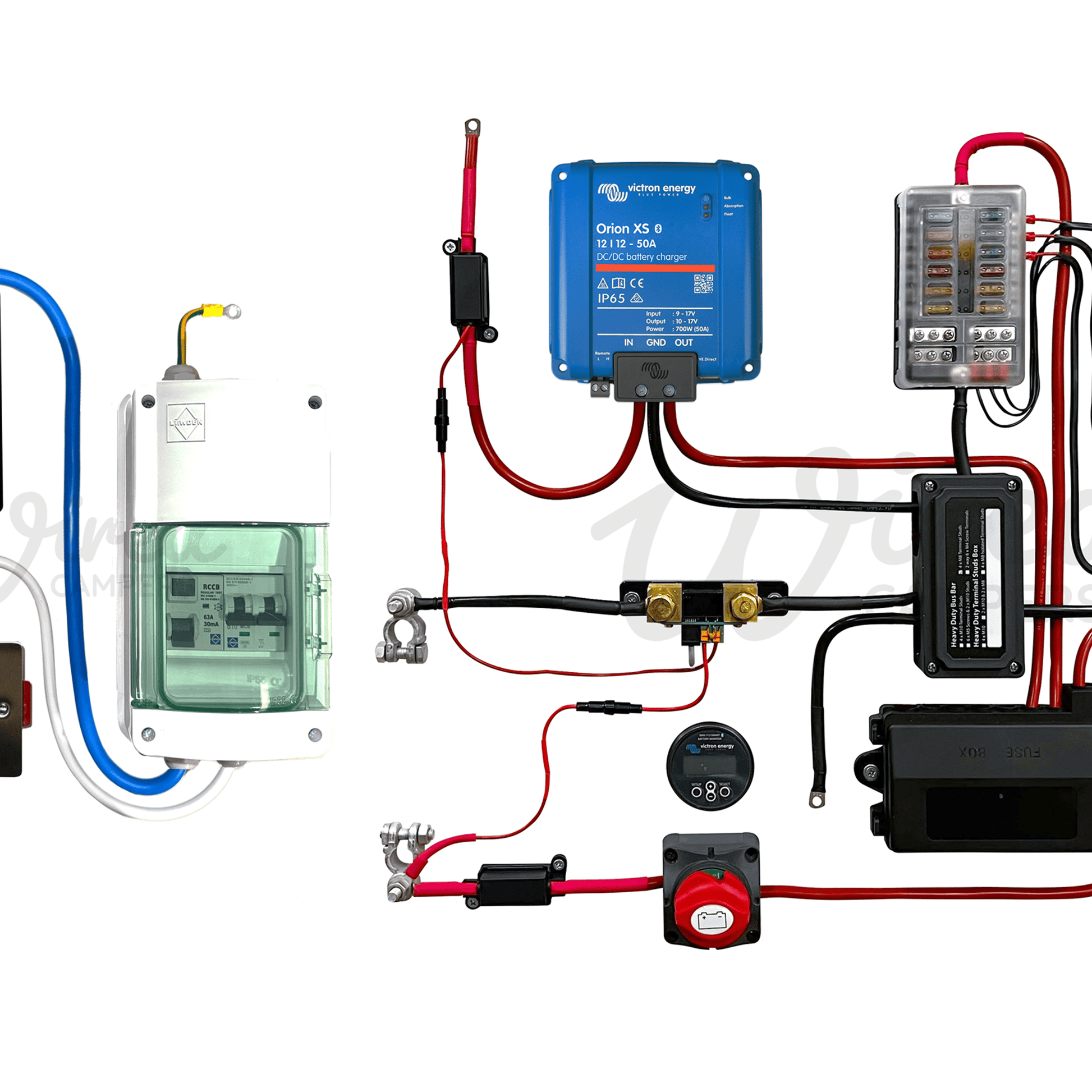 Victron Energy Orion XS 50A DC/DC & Pre - Wired 240V Mains Camper Van Kit - Wired Campers Limited