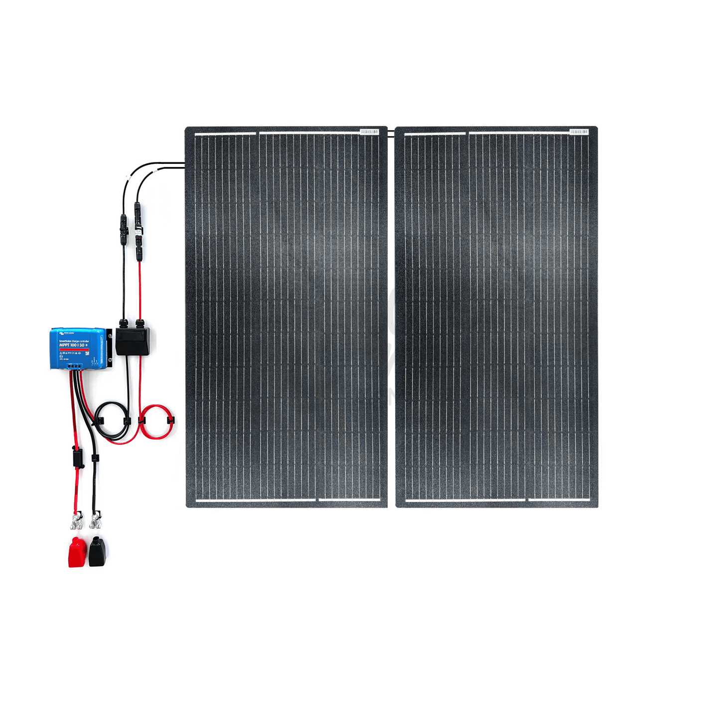 Victron Energy SmartSolar 100/30 MPPT & 300W Semi Flexible Solar Panel Camper Van Kit - Wired Campers Limited