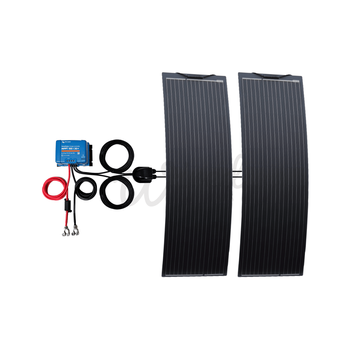 Victron Energy SmartSolar 100/30 MPPT & 300W Semi Flexible Solar Panel Camper Van Kit - Wired Campers Limited