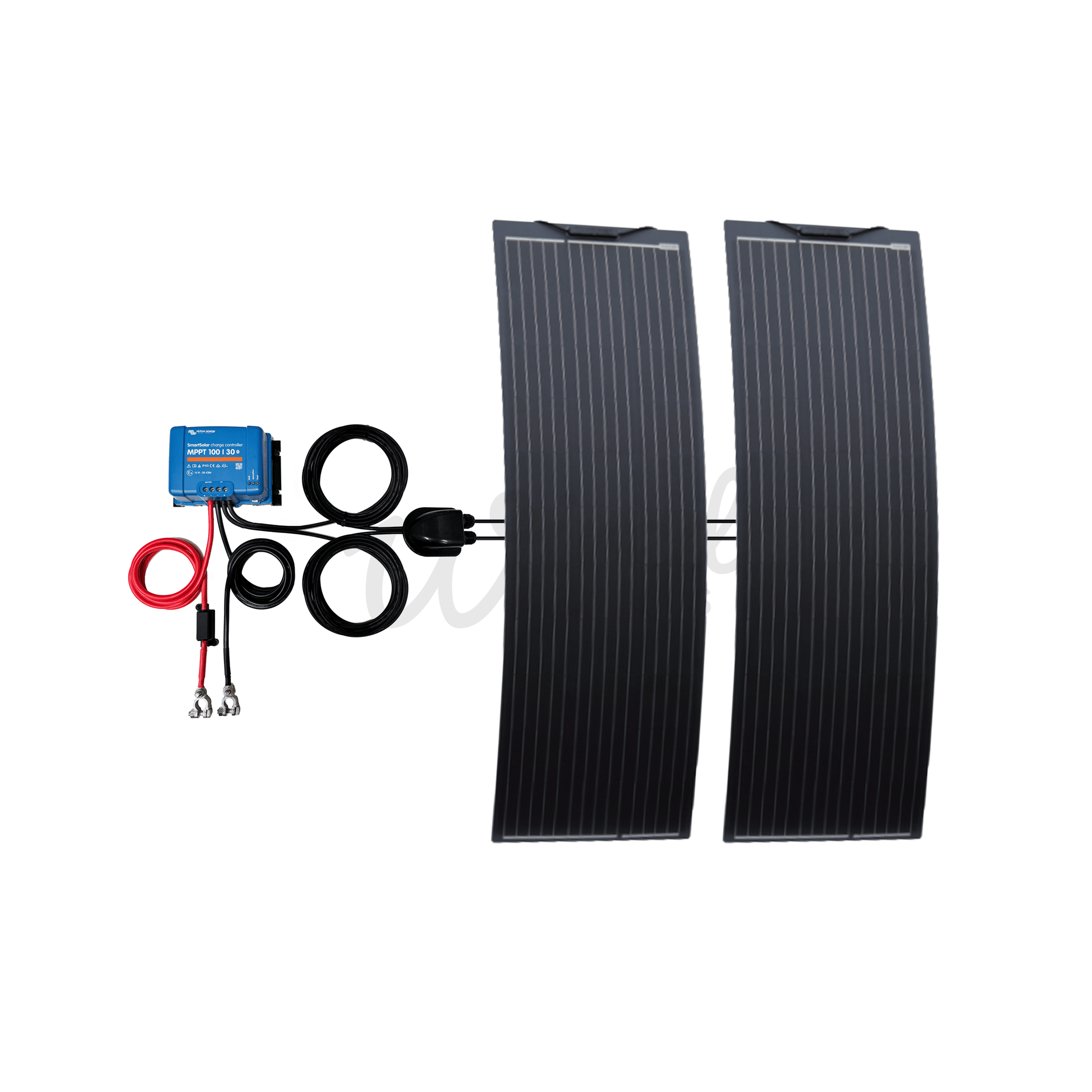 Victron Energy SmartSolar 100/30 MPPT & 300W Semi Flexible Solar Panel Camper Van Kit - Wired Campers Limited