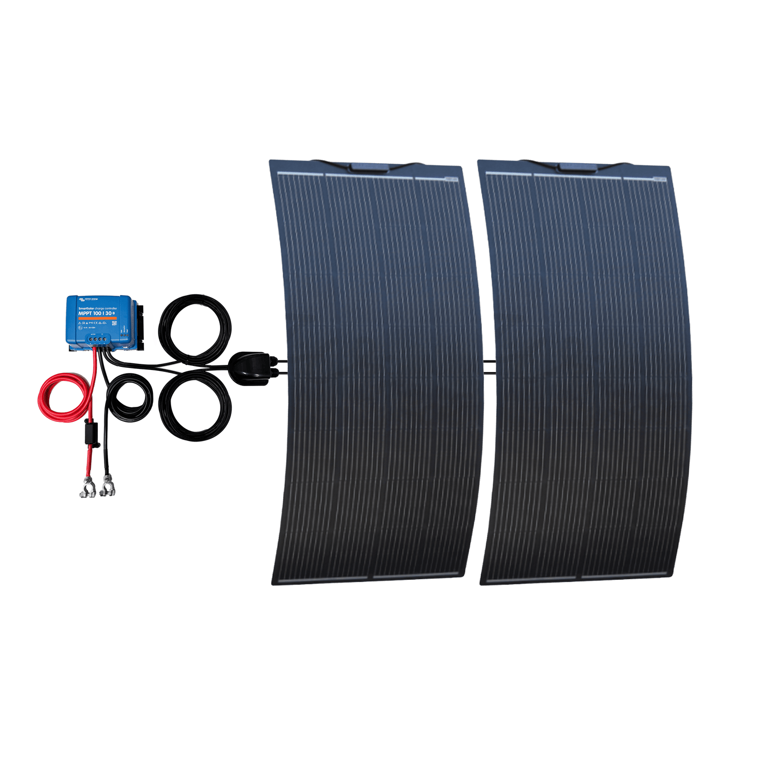 Victron Energy SmartSolar 100/30 MPPT & 400W Semi Flexible Solar Panel Camper Van Kit - Wired Campers Limited