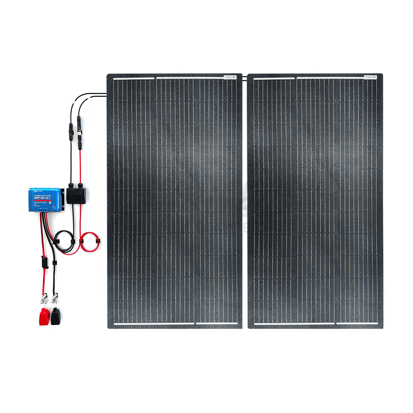 Victron Energy SmartSolar 100/30 MPPT & 400W Semi Flexible Solar Panel Camper Van Kit - Wired Campers Limited
