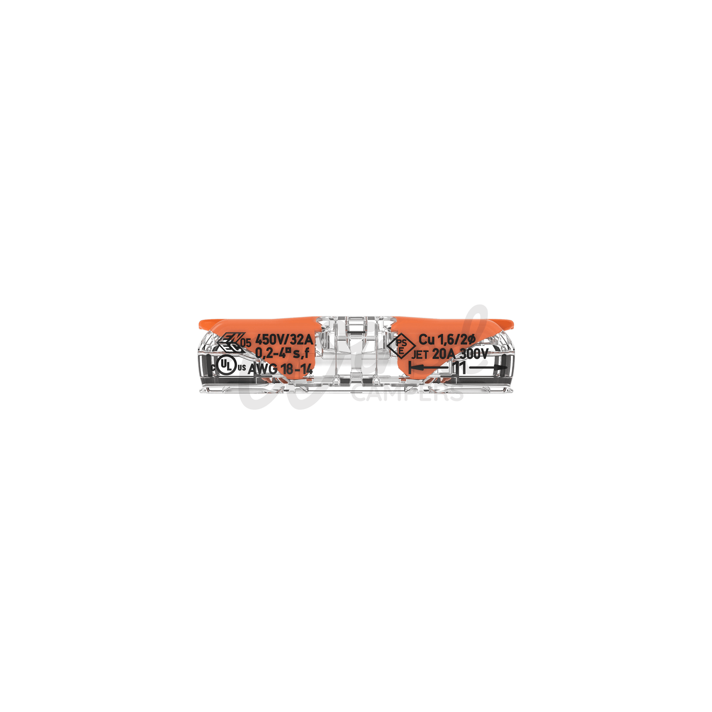 WAGO 221 - 2411 Inline Splicing Lever Cable Connector - 0.2 mm² To 4 mm² - Single - Wired Campers Limited
