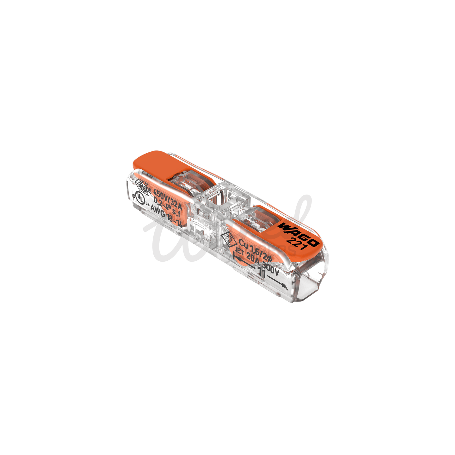 WAGO 221 - 2411 Inline Splicing Lever Cable Connector - 0.2 mm² To 4 mm² - Single - Wired Campers Limited