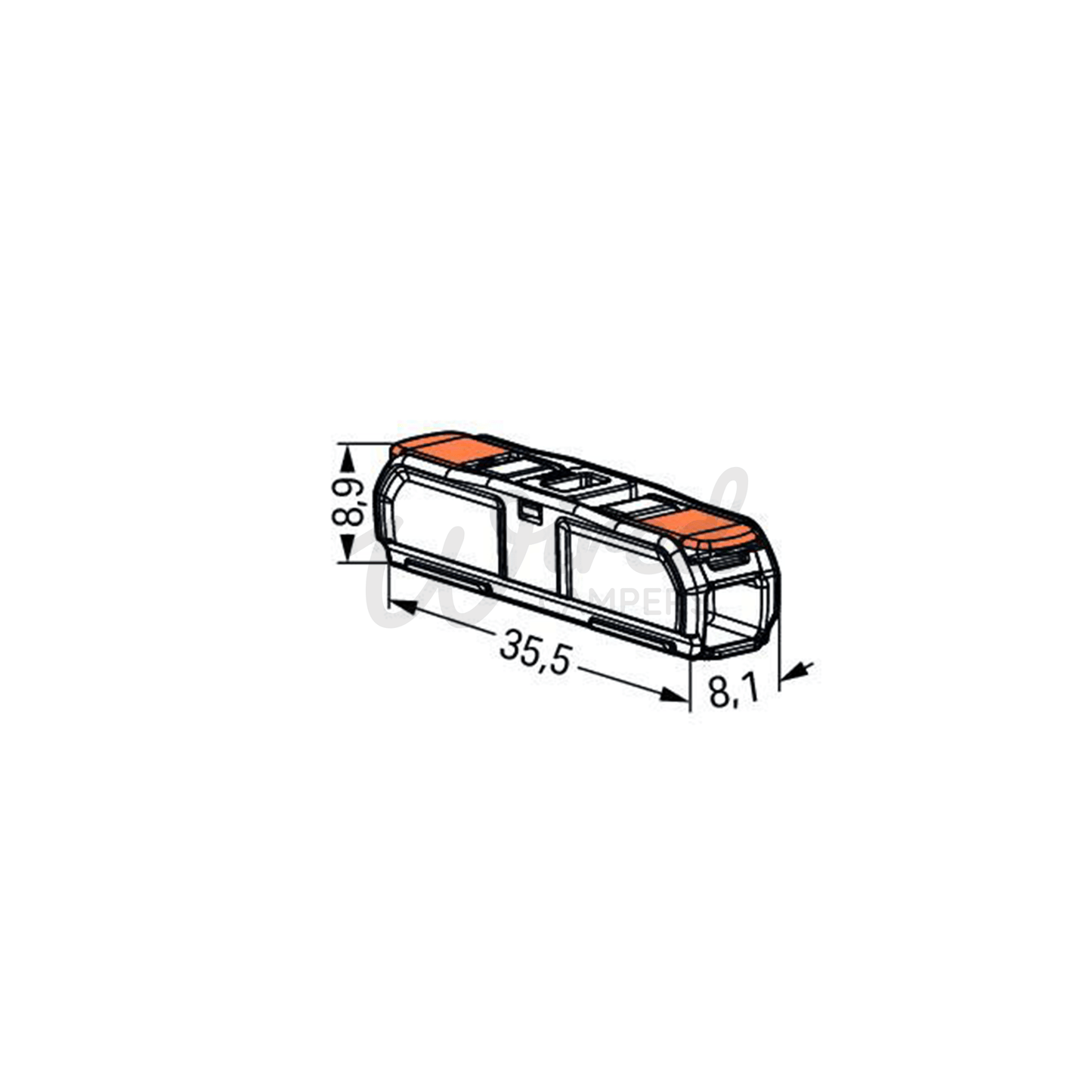 WAGO 221 - 2411 Inline Splicing Lever Cable Connector - 0.2 mm² To 4 mm² - Single - Wired Campers Limited