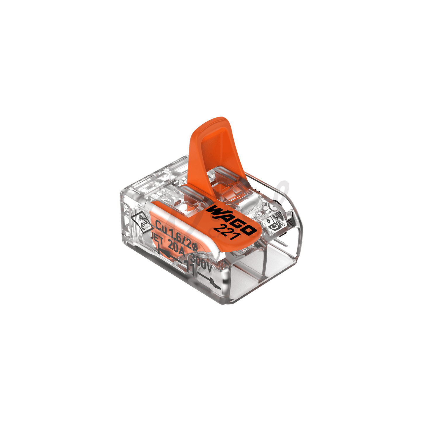 WAGO 221 - 412 2 Way Splicing Lever Cable Connector - 0.2 mm² To 4 mm² - Single - Wired Campers Limited