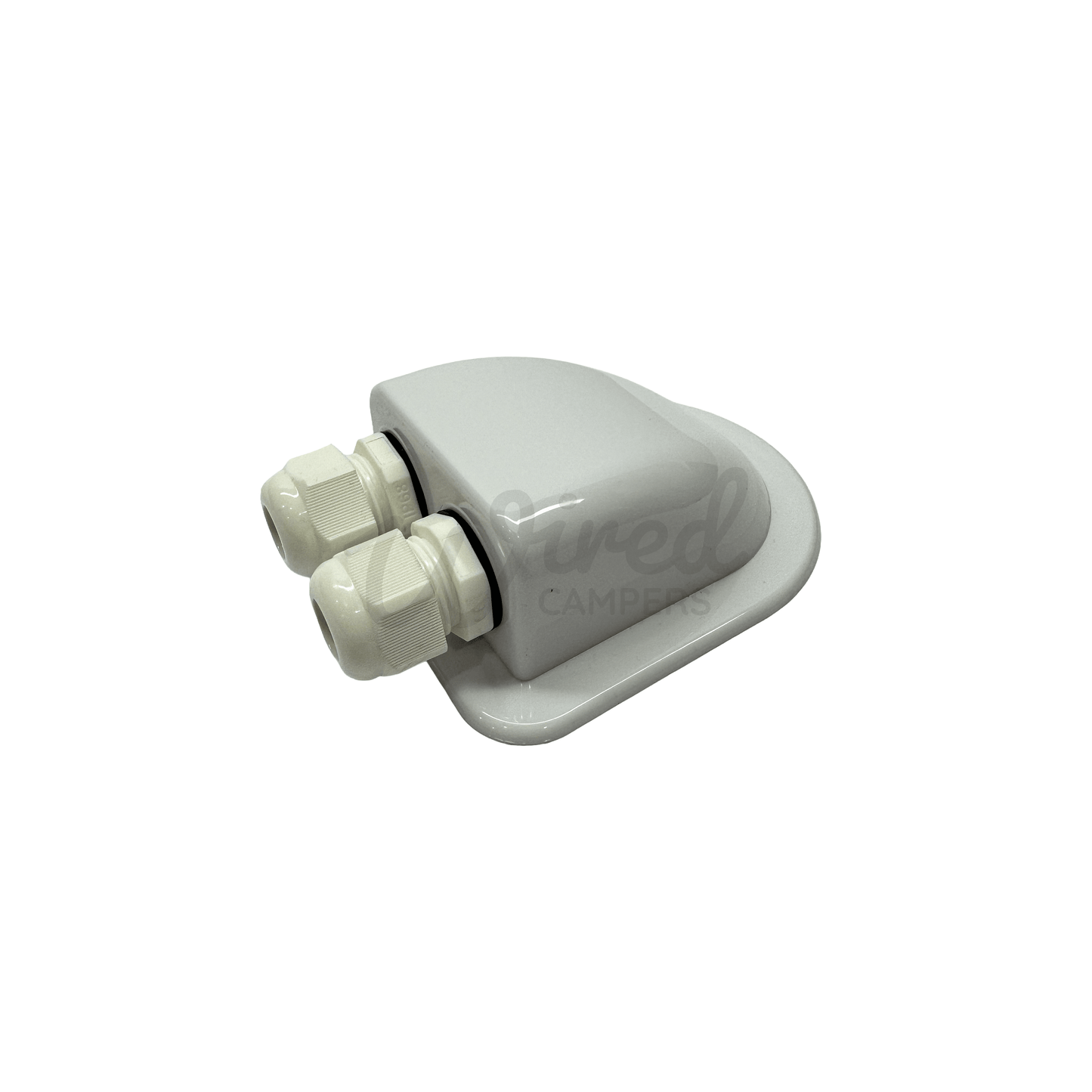 White ABS Roof Mounted Solar Cable Entry Gland Box - 6mm2-12mm2 - Wired Campers Limited