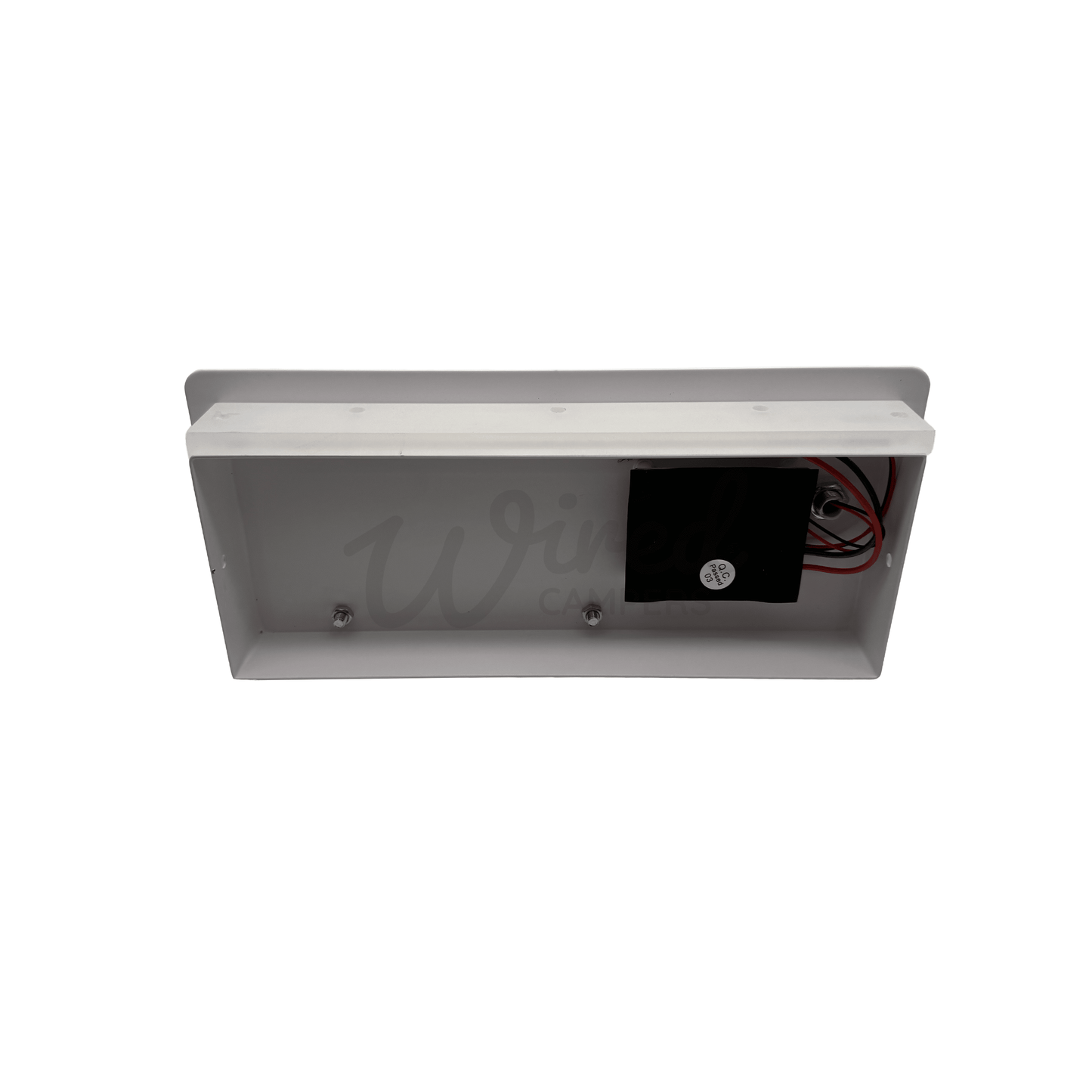 White LED Spotlight / Up Light With USB A & C Charging Port & Shelf - Wired Campers Limited