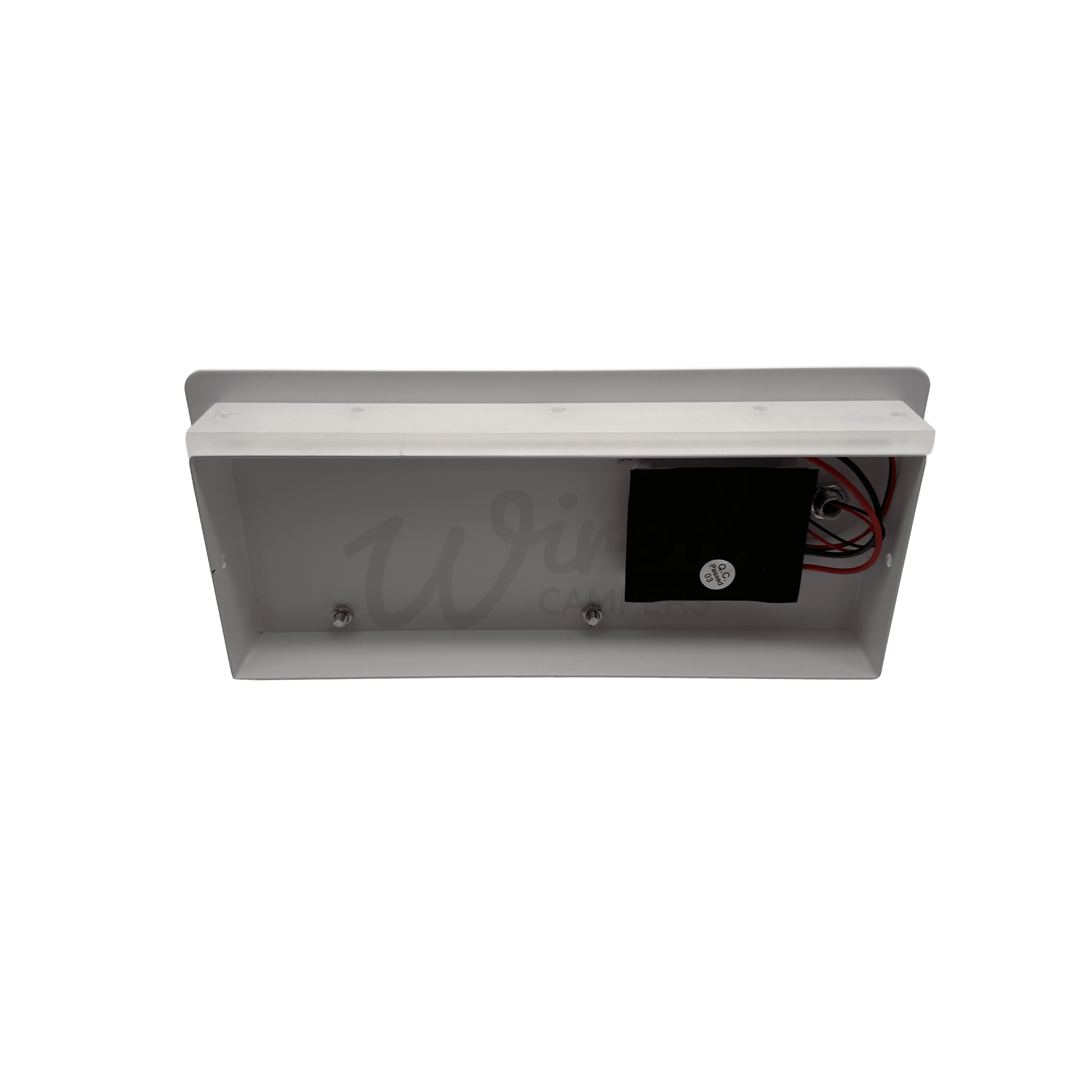 White LED Spotlight / Up Light With USB A & C Charging Port & Shelf - Wired Campers Limited