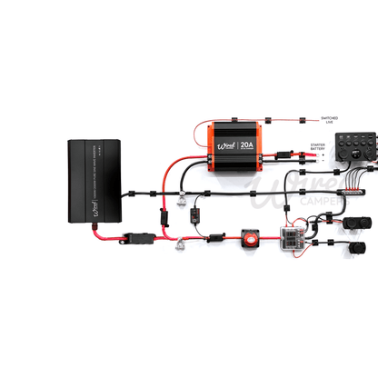 Wired Campers 12V DC Charging & Distribution 1000W Inverter Camper Van Kit - Wired Campers Limited