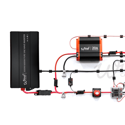 Wired Campers 12V DC Charging & Distribution 3000W Inverter Camper Van Kit - Wired Campers Limited
