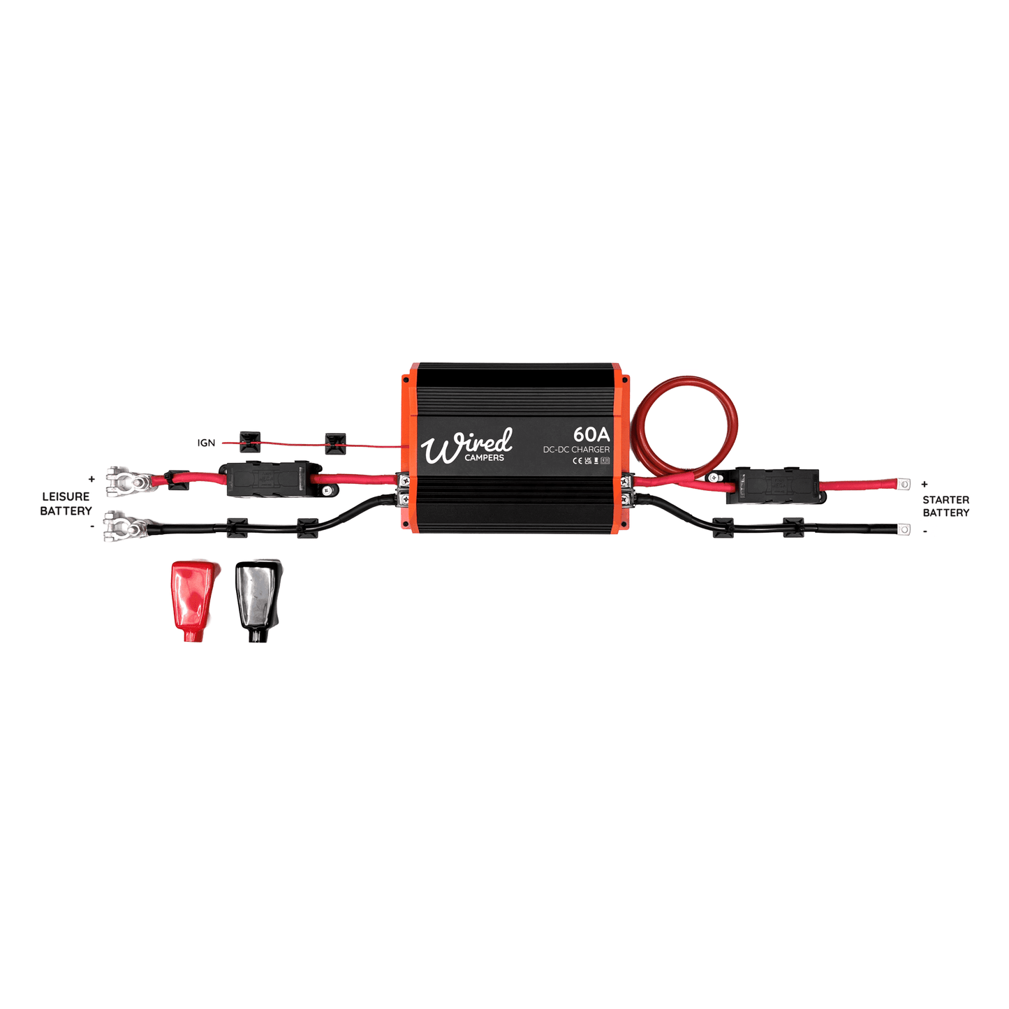Wired Campers 1M/3M/5M DC-DC 30A/60A Battery To Battery Charging Kit - Wired Campers Limited