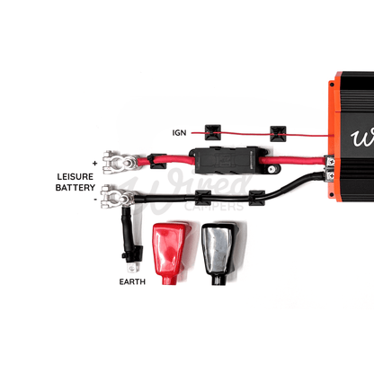 Wired Campers 1M/3M/5M DC - DC B2B 40A Battery To Battery Split Charge Kit - Standard & Smart Alternator - Wired Campers Limited