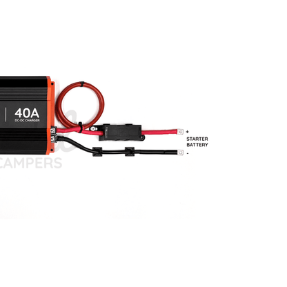 Wired Campers 1M/3M/5M DC - DC B2B 40A Battery To Battery Split Charge Kit - Standard & Smart Alternator - Wired Campers Limited