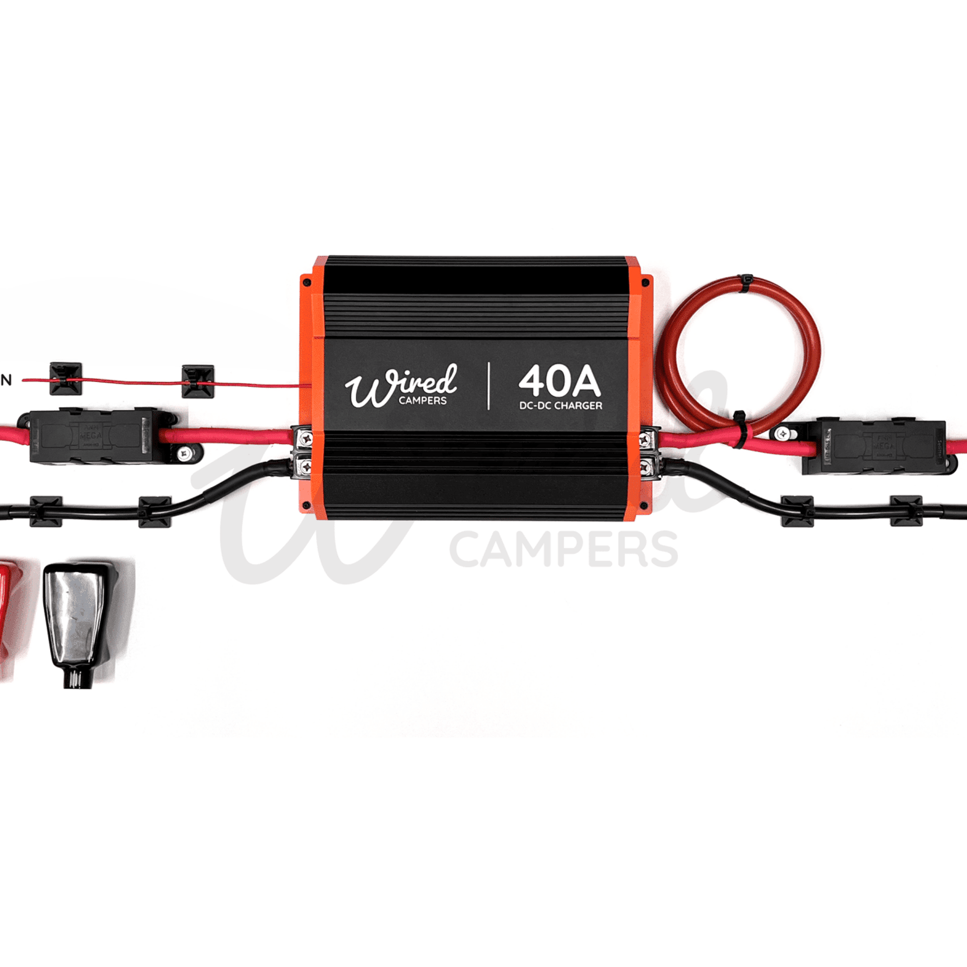 Wired Campers 1M/3M/5M DC - DC B2B 40A Battery To Battery Split Charge Kit - Standard & Smart Alternator - Wired Campers Limited