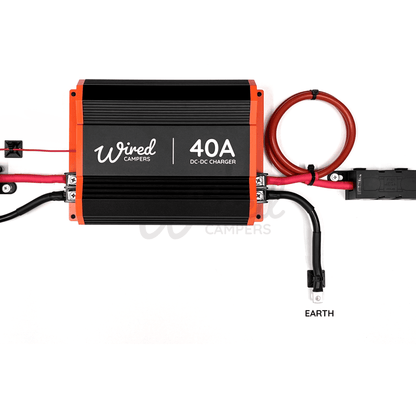 Wired Campers 1M/3M/5M DC - DC B2B 40A Battery To Battery Split Charge Kit - Standard & Smart Alternator - Wired Campers Limited