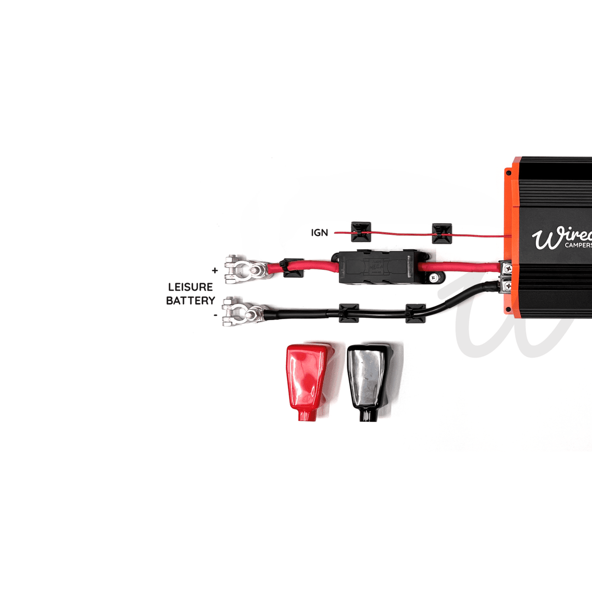 Wired Campers 1M/3M/5M 40A DC-DC B2B Battery Charging Kit