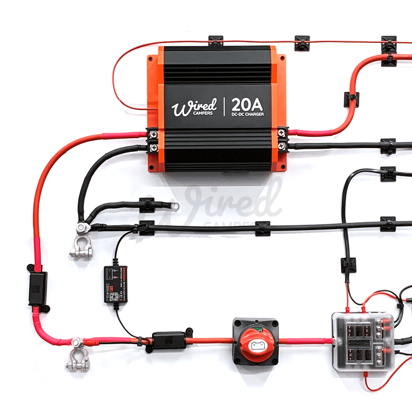 Wired Campers 20A DC - DC & 12V Accessory Complete Camper Van Kit - Wired Campers Limited