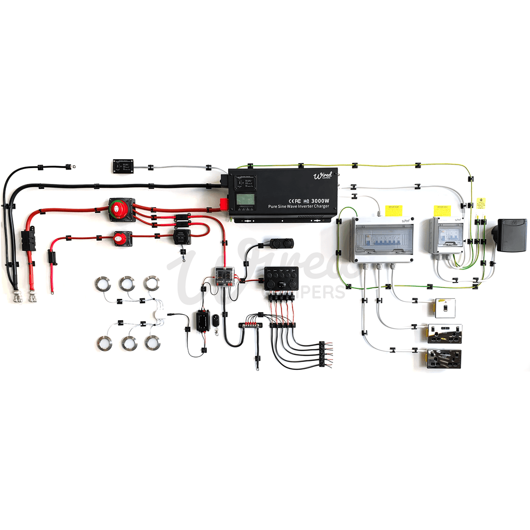 12V & 240V Mains & Off Grid Camper Van Kits | Wired Campers