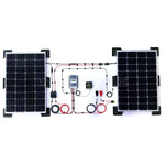 Load image into Gallery viewer, Wired Campers 40A EPEVER MPPT &amp; Victron Energy 350W BlueSolar Mono Solar Panel Camper Van Kit
