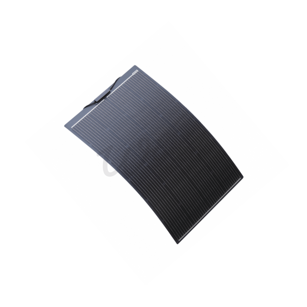 Wired Campers Limited 150W Black Mono Semi-Flexible Fibreglass Camper Van Solar Panel With ETFE Coating
