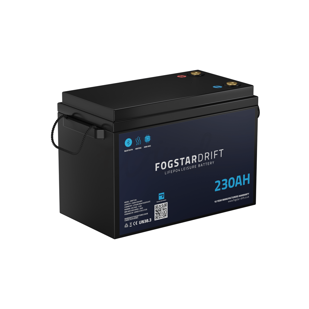 Wired Campers Limited Fogstar Drift 12V 230AH Heated Lithium LiFePO4 Leisure Battery