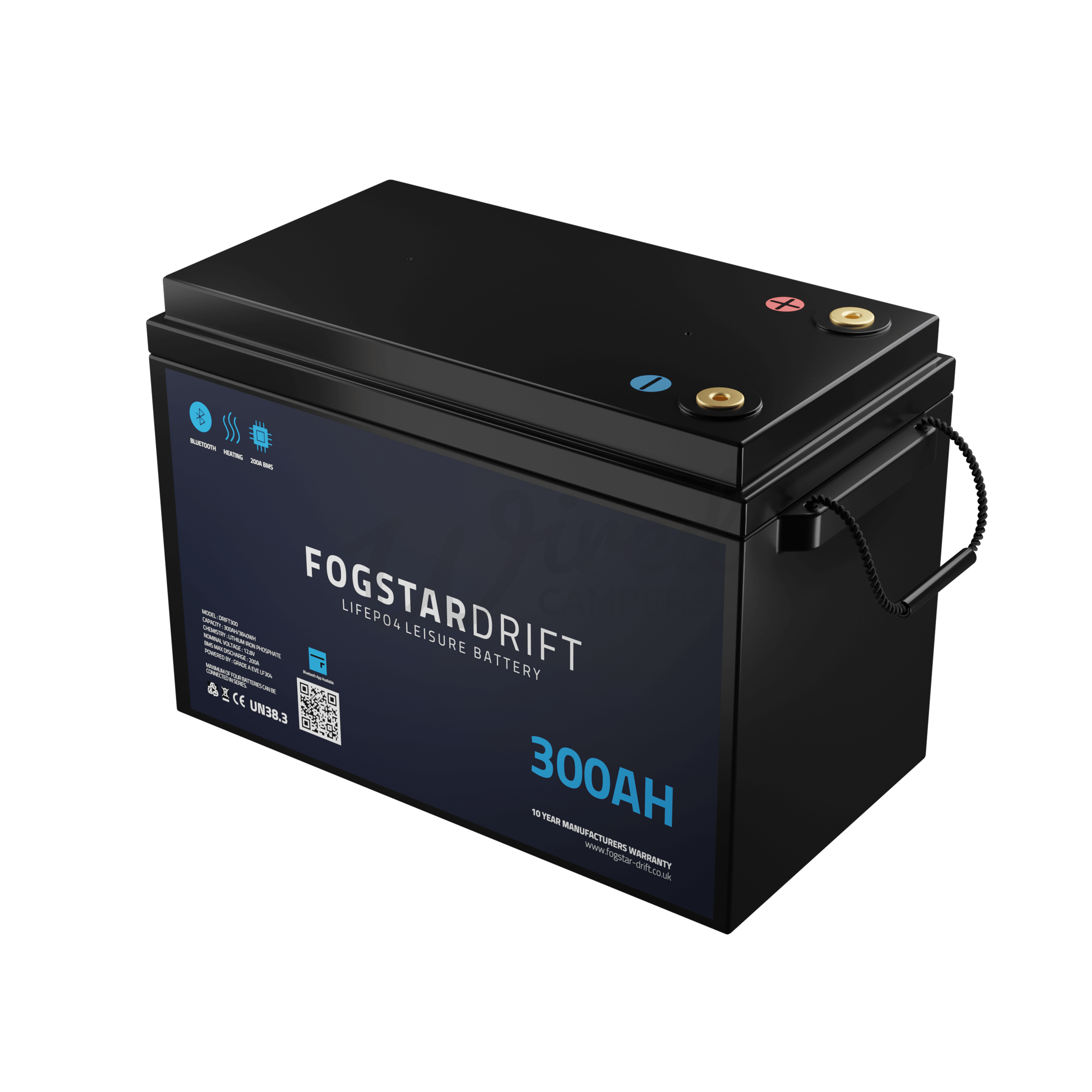 Wired Campers Limited Fogstar Drift 12V 300AH Heated Lithium LiFePO4 Leisure Battery