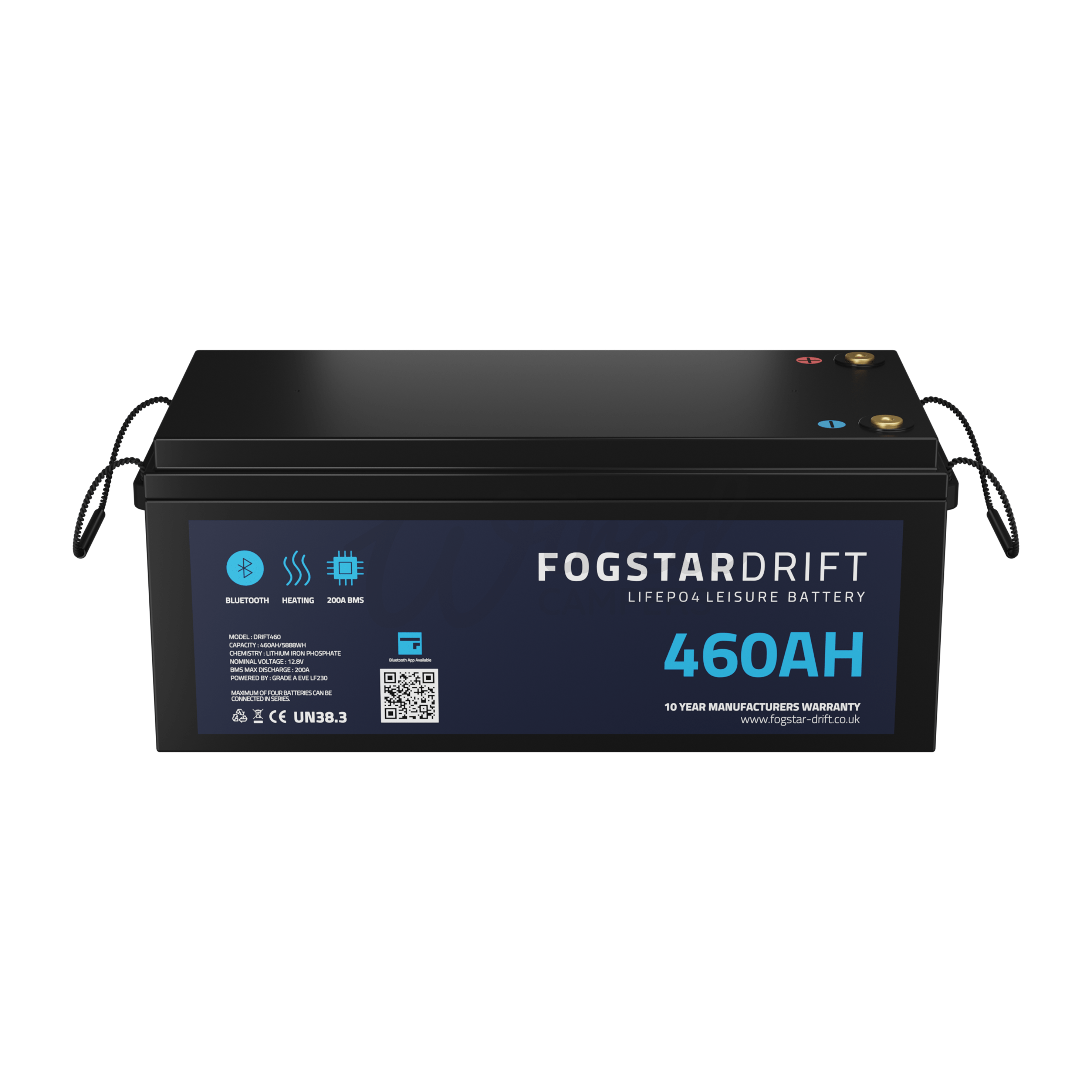 Wired Campers Limited Fogstar Drift 12V 460AH Heated Lithium LiFePO4 Leisure Battery