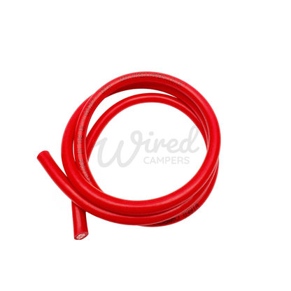 Wired Campers Pro Core Flex 16mm² 110A Flexible Battery Cable - Red Positive - 1M/3M/5M/10M - Wired Campers Limited