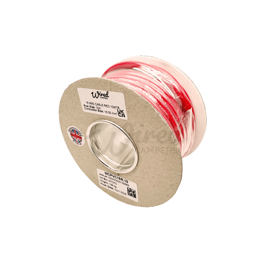 Wired Campers Pro Core Flex 16mm² 110A Flexible Battery Cable - Red Positive - 1M/3M/5M/10M - Wired Campers Limited