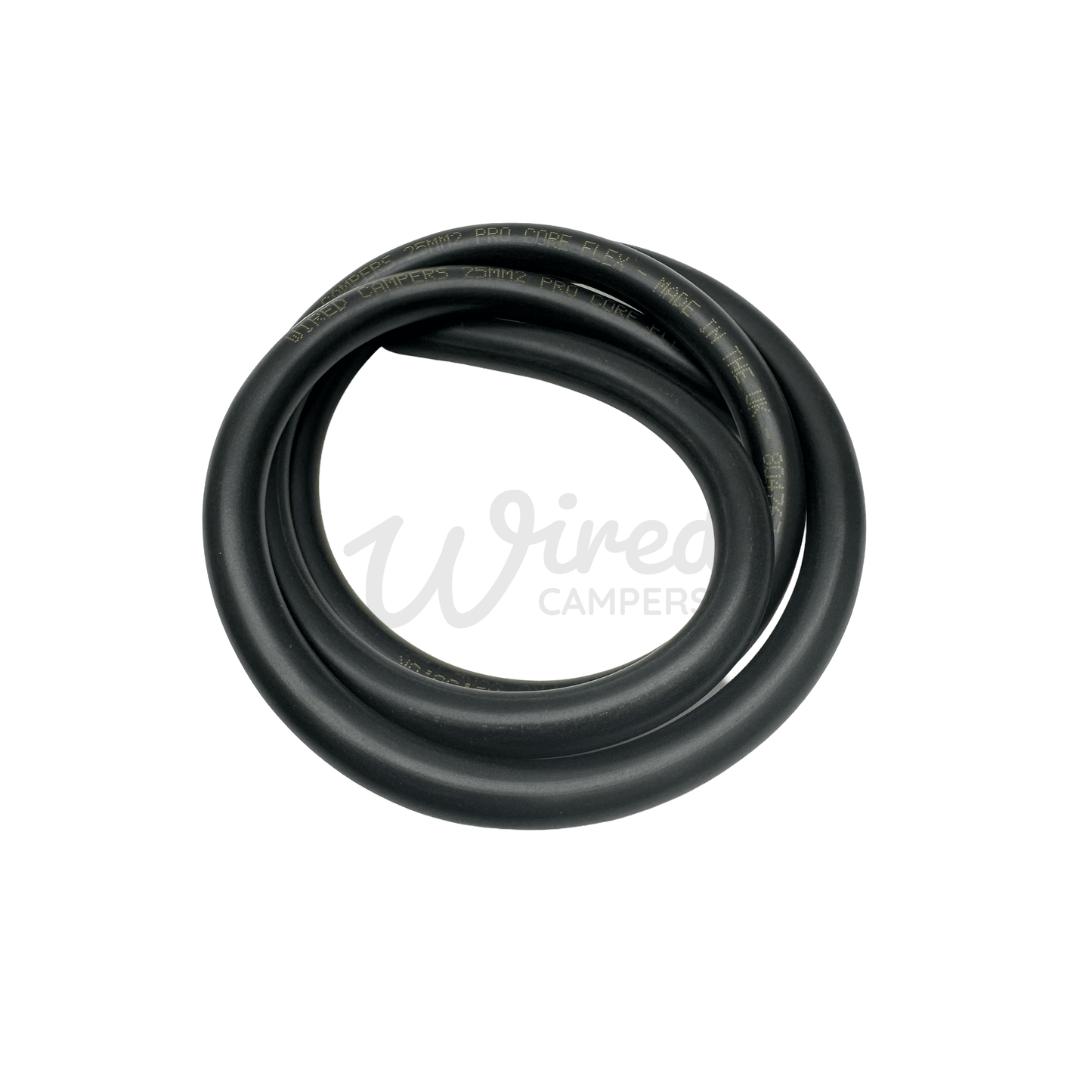 Wired Campers Pro Core Flex 25mm² 170A Flexible Battery Cable - Black Negative - 1M/3M/5M/10M - Wired Campers Limited