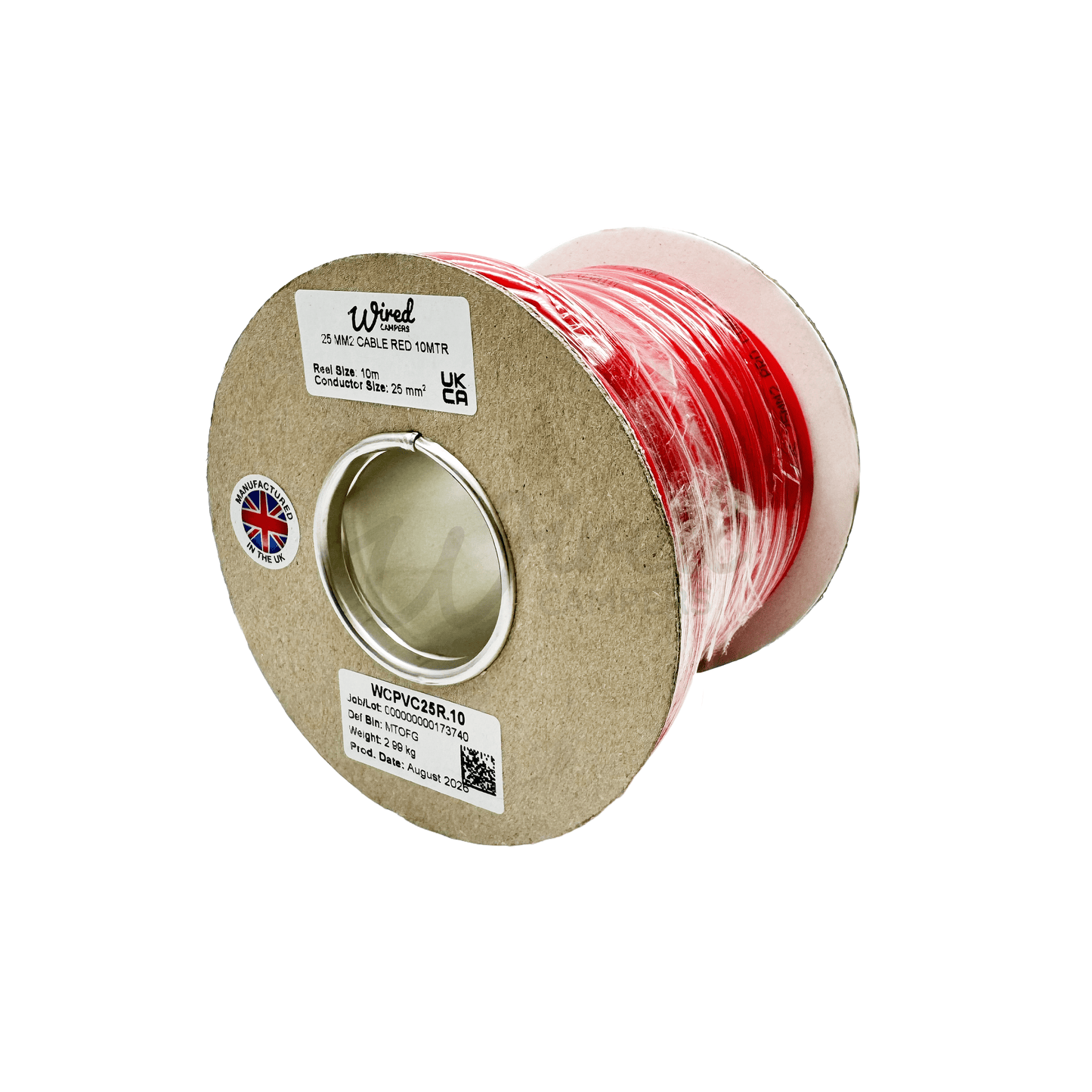 Wired Campers Pro Core Flex 25mm² 170A Flexible Battery Cable - Red Positive- 1M/3M/5M/10M - Wired Campers Limited
