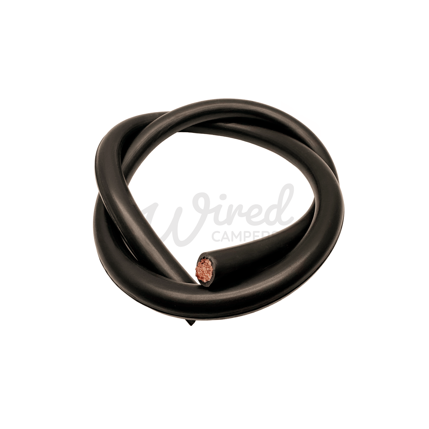 Wired Campers Pro Core Flex 95mm² 500A Flexible Battery Cable - Black Negative - 1M/3M/5M/10M - Wired Campers Limited