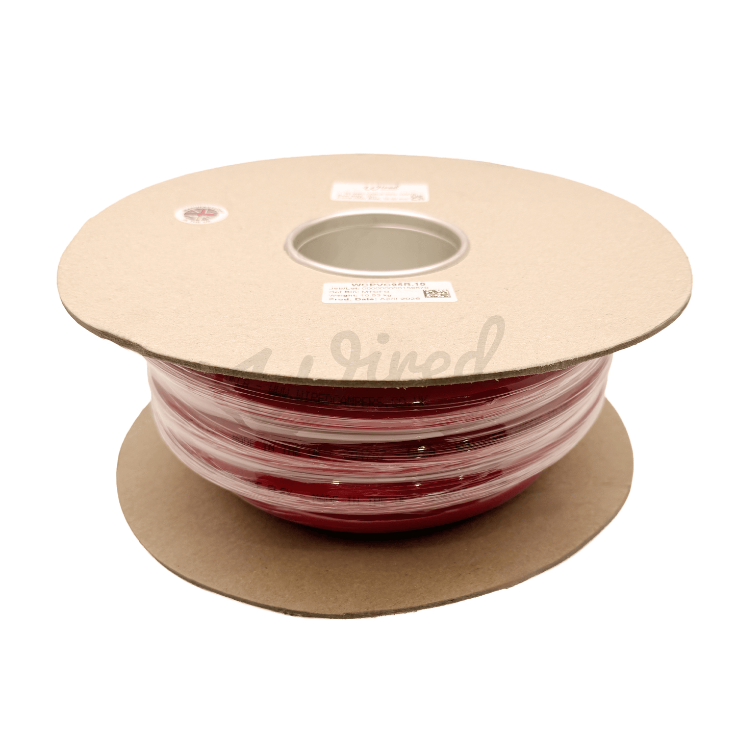 Wired Campers Pro Core Flex 95mm² 500A Flexible Battery Cable - Red Positive - 1M/3M/5M/10M - Wired Campers Limited