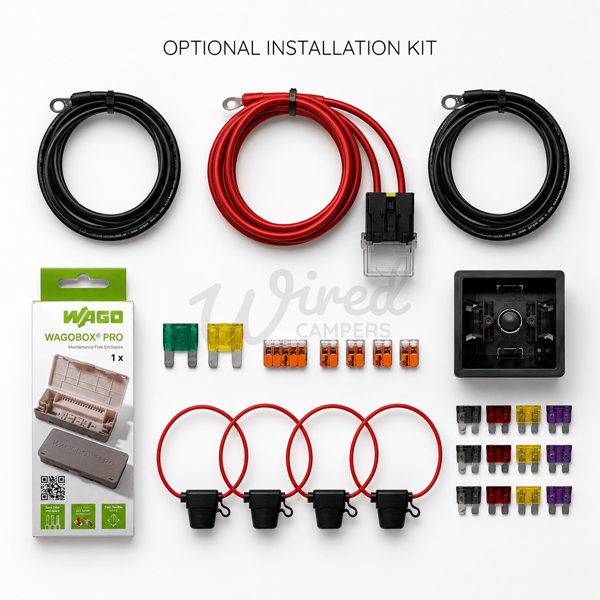 Wired Campers Quad - Camper Van Control Panel - 12V 4 Output - Gold - Wired Campers Limited