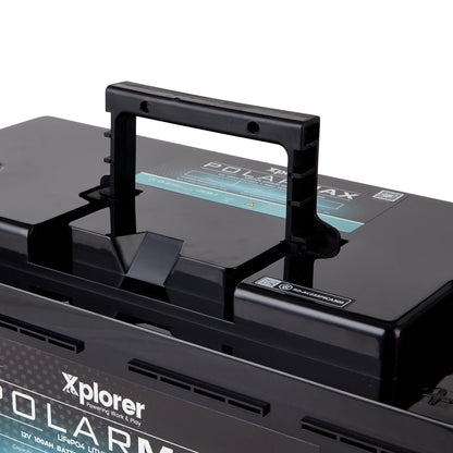 Xplorer Energy POLARMAX 12V 100Ah Low Height LiFePO4 Lithium Leisure Battery - Wired Campers Limited