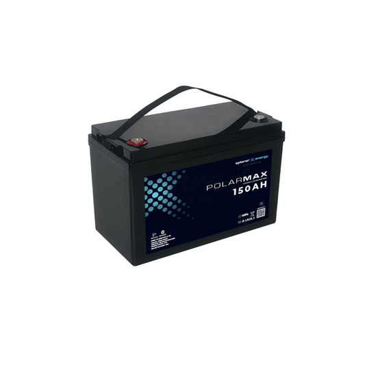 Xplorer Energy POLARMAX 12V 150Ah Heated LiFePO4 Lithium Leisure Battery - Wired Campers Limited