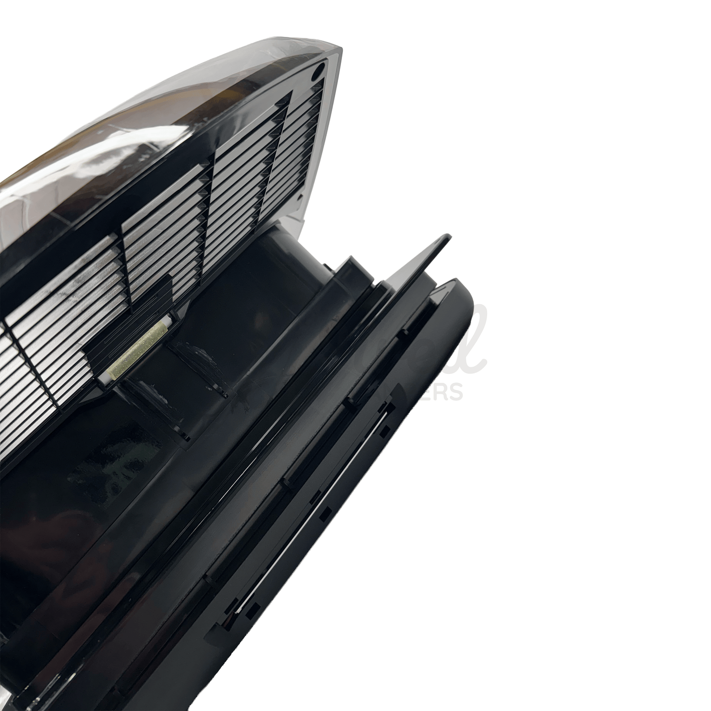 Zephyr Black Automatic Roof Fan Vent With Blind & Lighting - Smoke/Tinted Lid - Wired Campers Limited