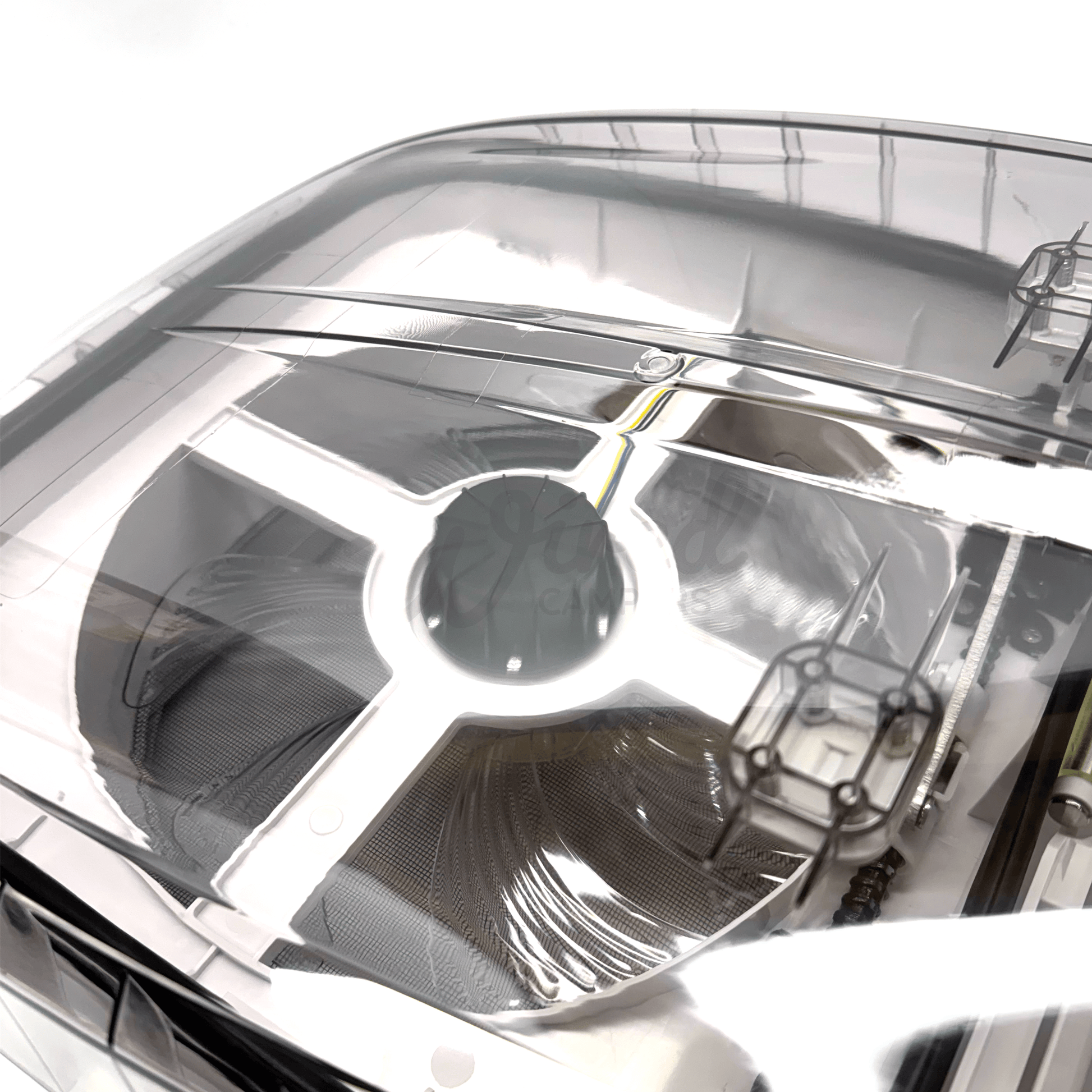 Zephyr White Automatic Roof Fan Vent With Blind & Lighting - Clear/Tinted Lid - Wired Campers Limited